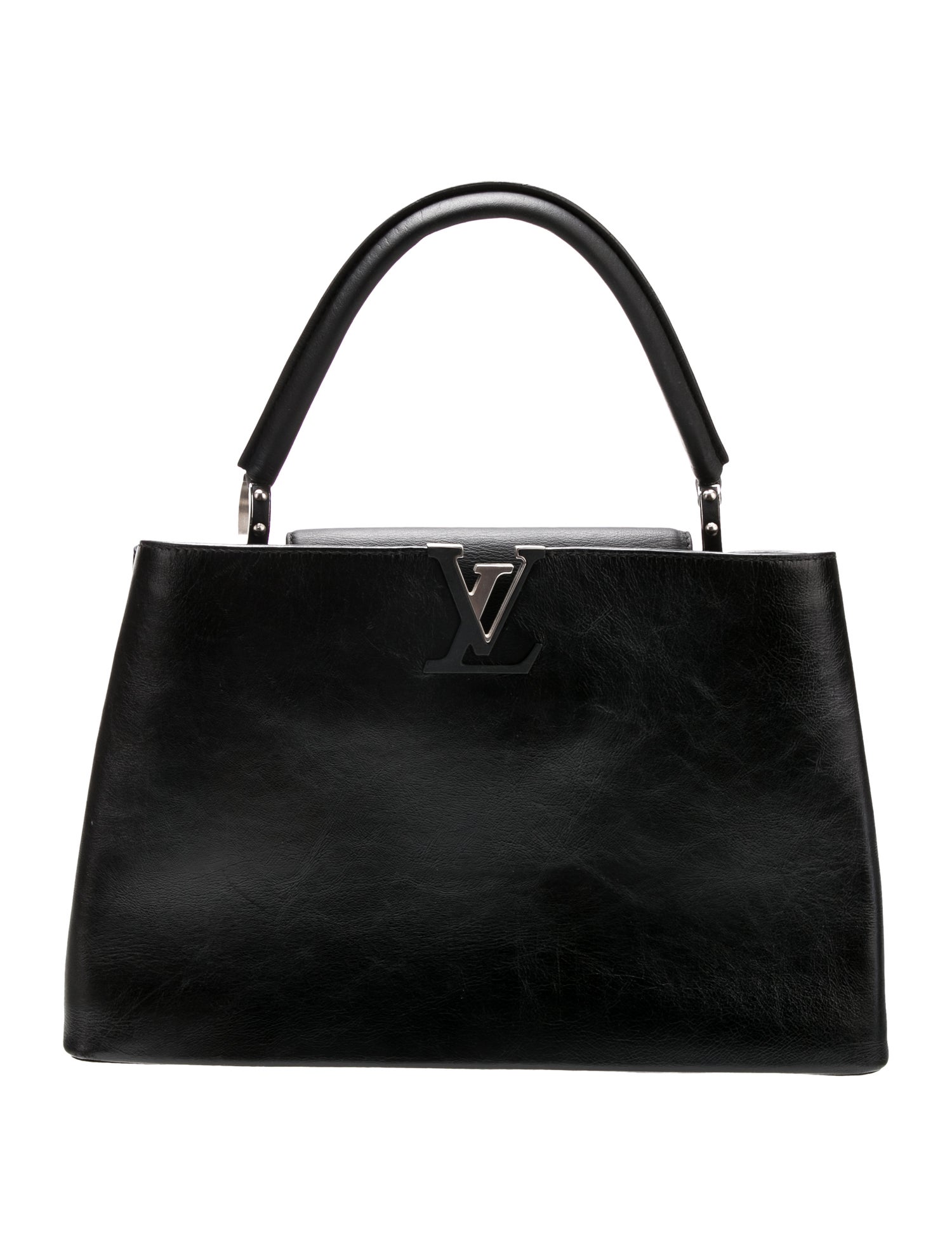 Louis Vuitton Leather Capucines MM