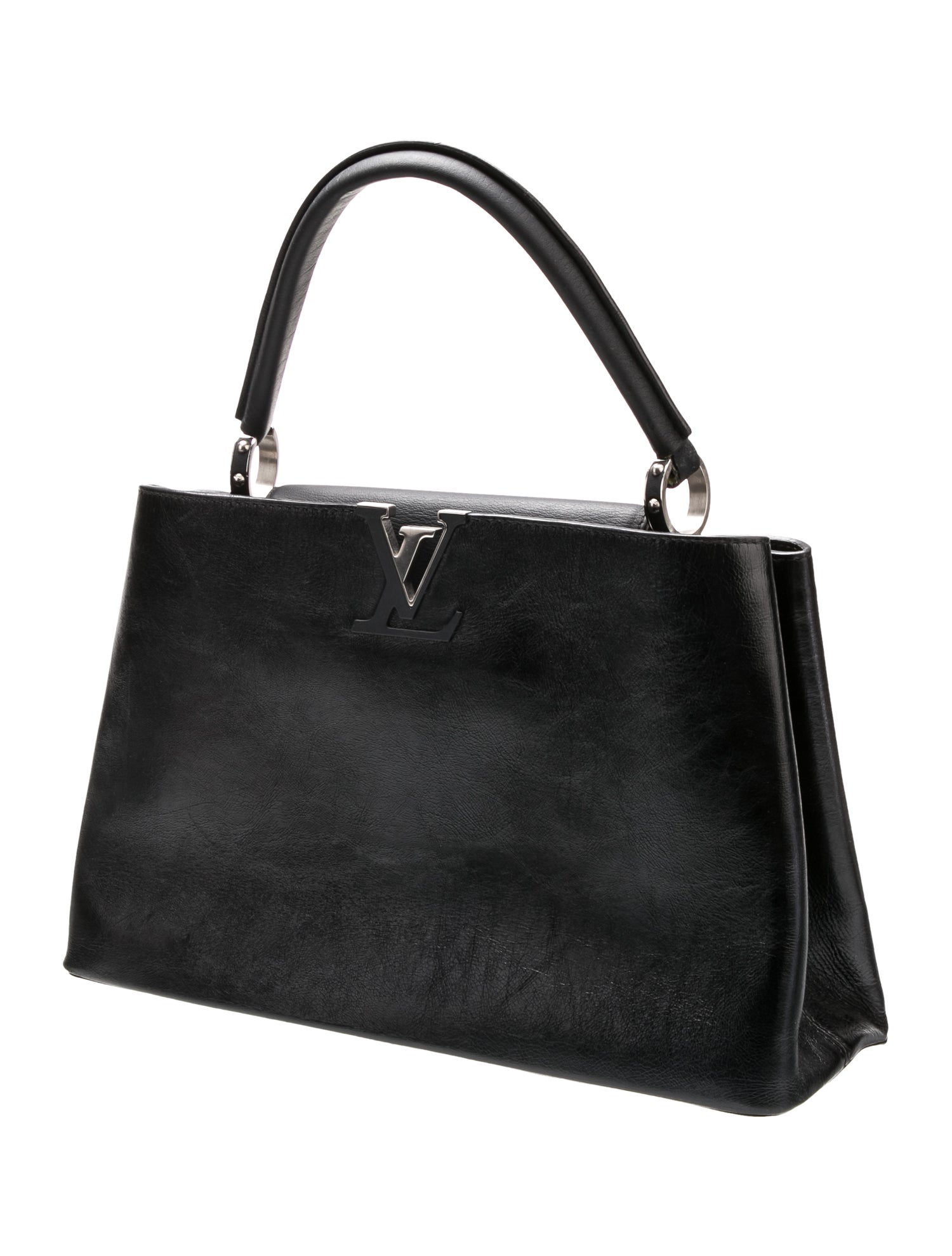 Louis Vuitton Leather Capucines MM