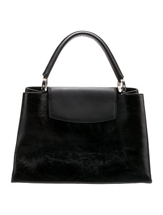 Louis Vuitton Leather Capucines MM