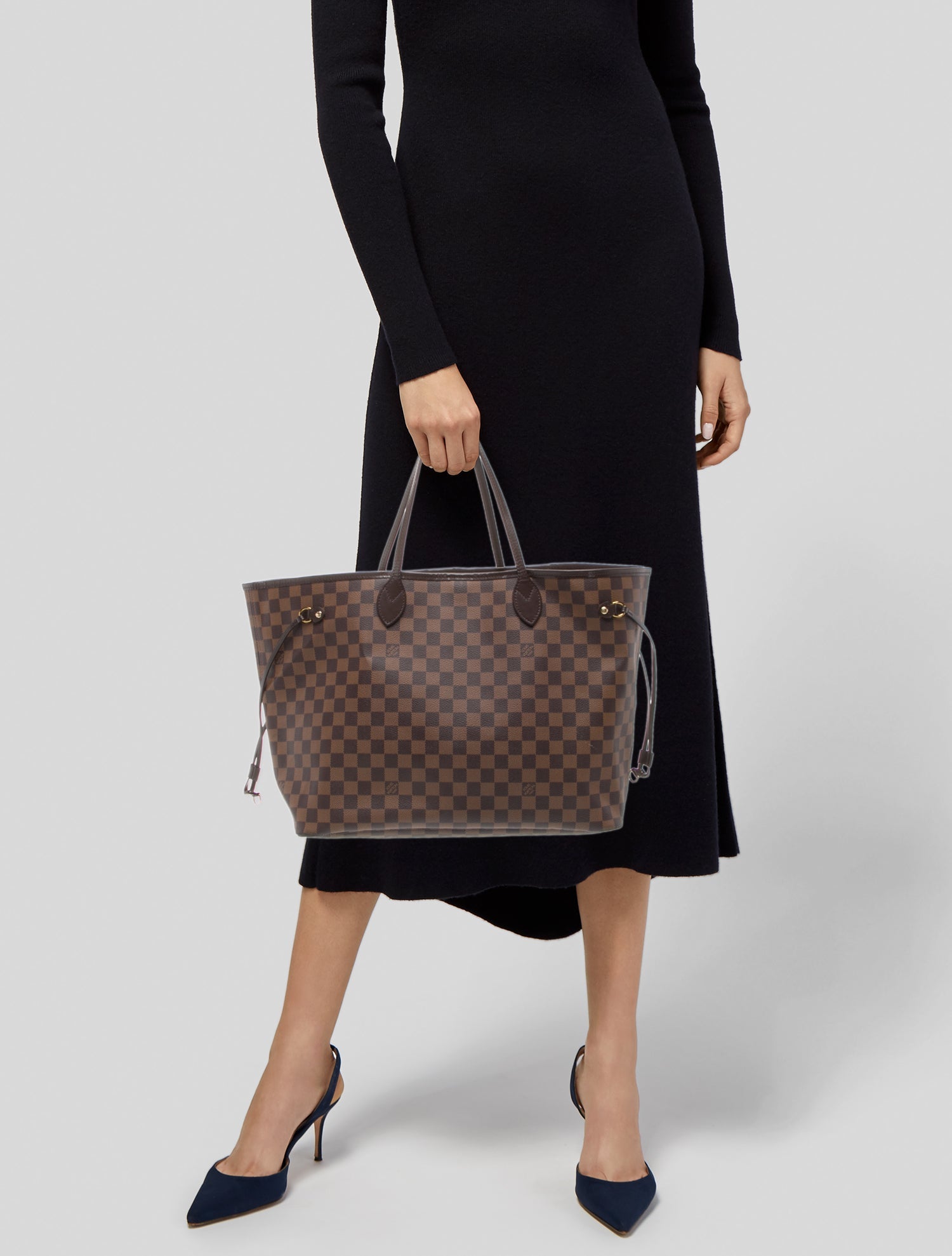 Louis Vuitton Damier Ebene Neverfull w/Pouch GM