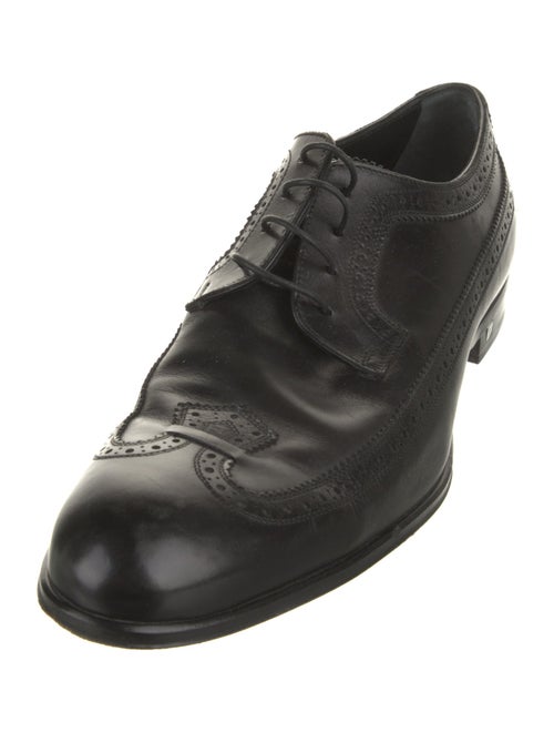 Louis Vuitton Leather Eyelet Trim Brogues