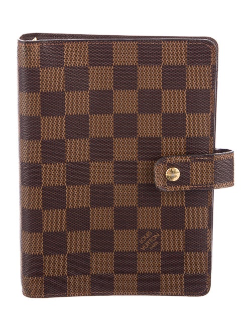 Louis Vuitton Damier Ebene Medium Ring Agenda Cover