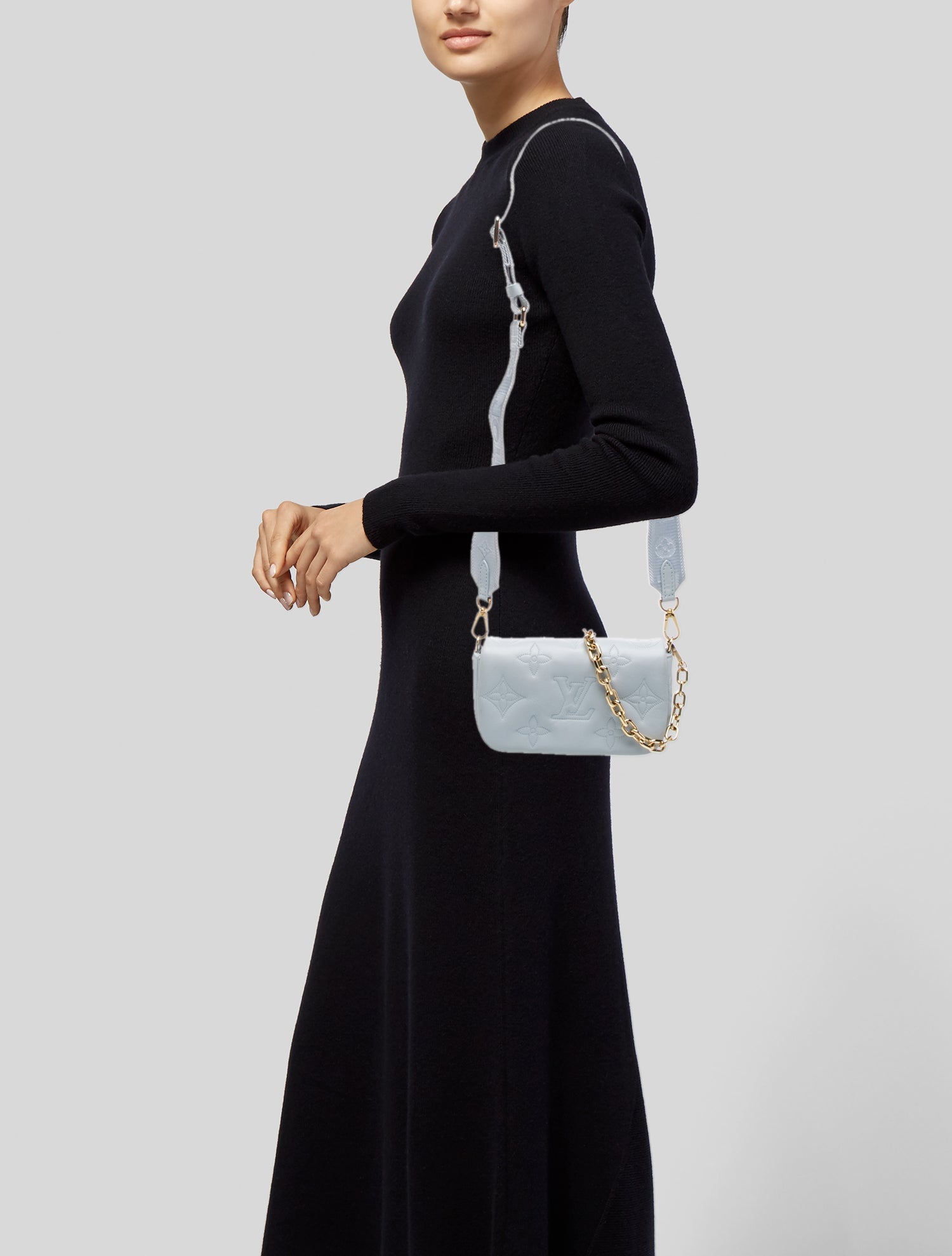 Louis Vuitton LV Monogram Bubblegram Wallet On Strap