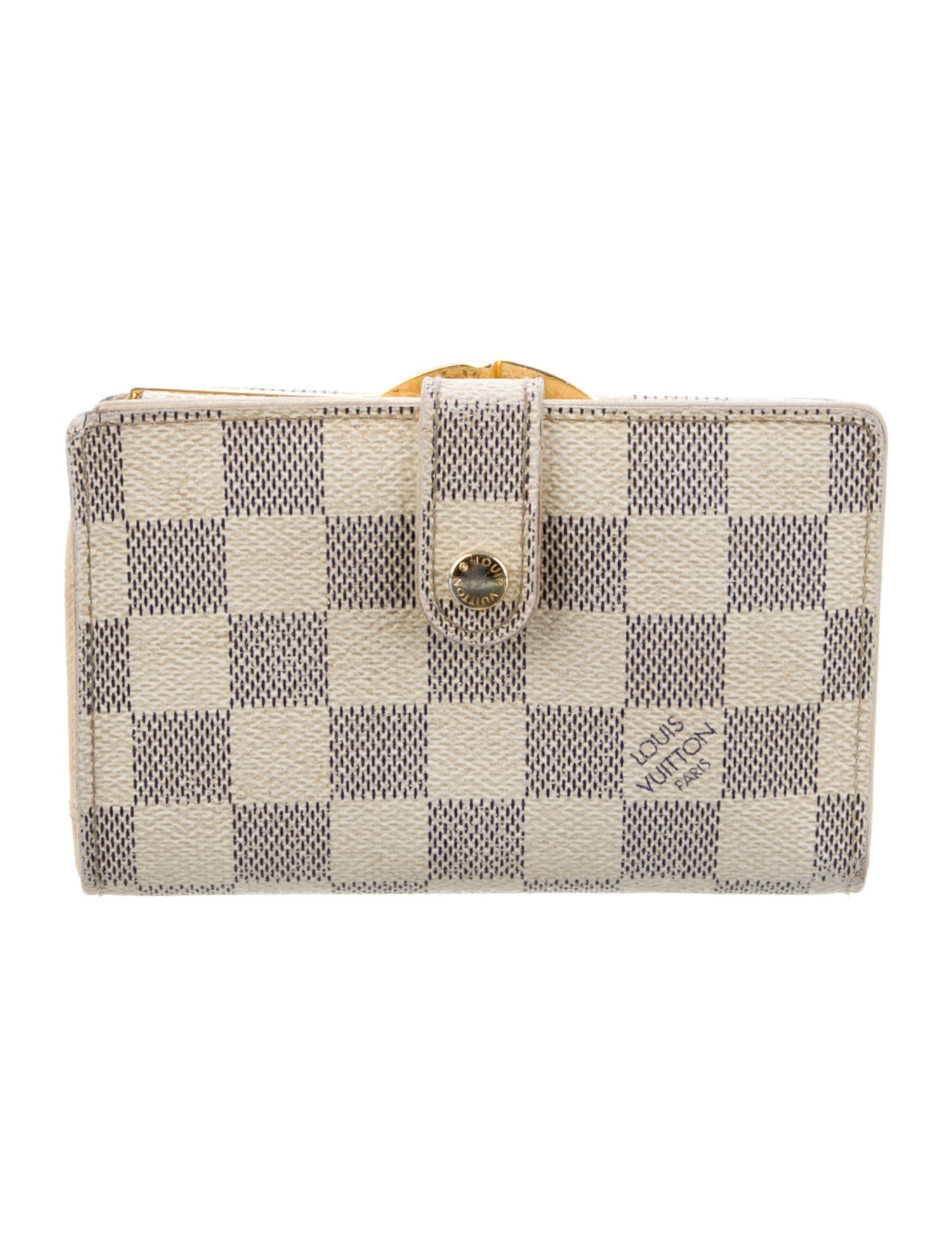 Louis Vuitton 2007 Damier Azur Pattern French Purse