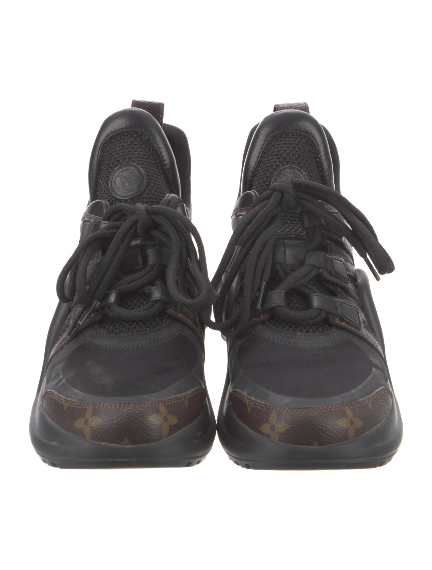 Louis Vuitton LV Monogram Mesh Accents Chunky Sneakers