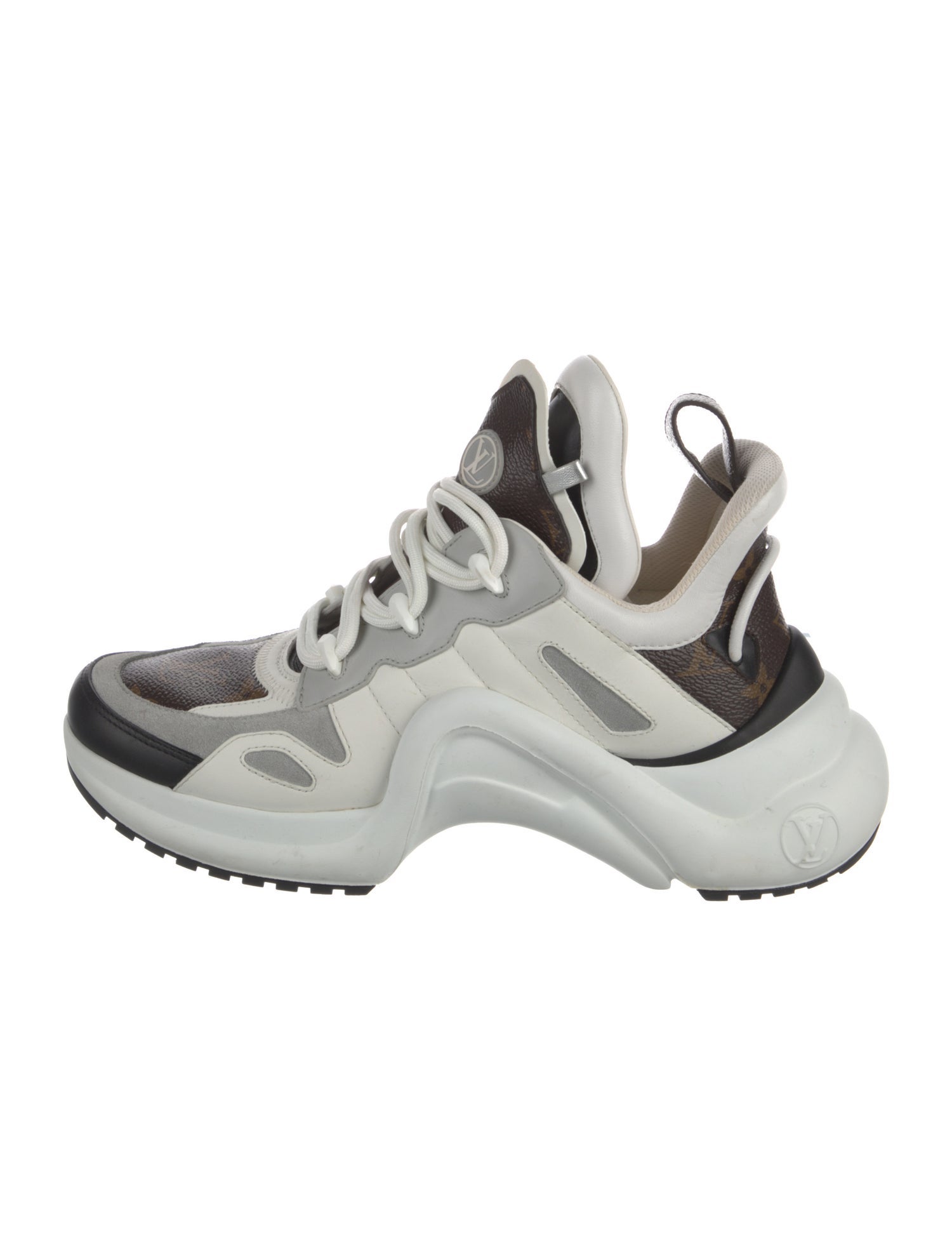 Louis Vuitton LV Monogram Leather Chunky Sneakers