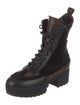 Louis Vuitton LV Monogram Suede Combat Boots