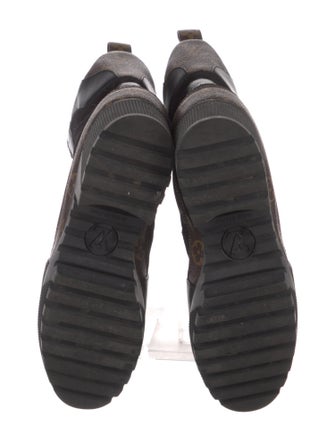 Louis Vuitton LV Monogram Suede Combat Boots