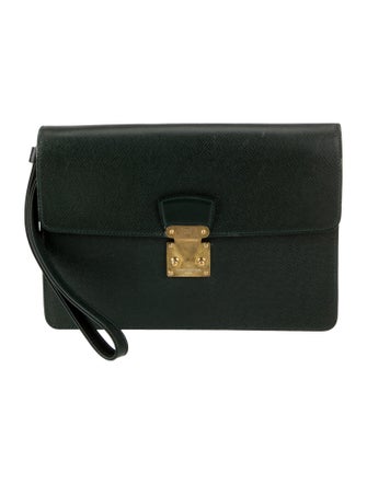 Louis Vuitton Taiga Leather Top Handle Bag