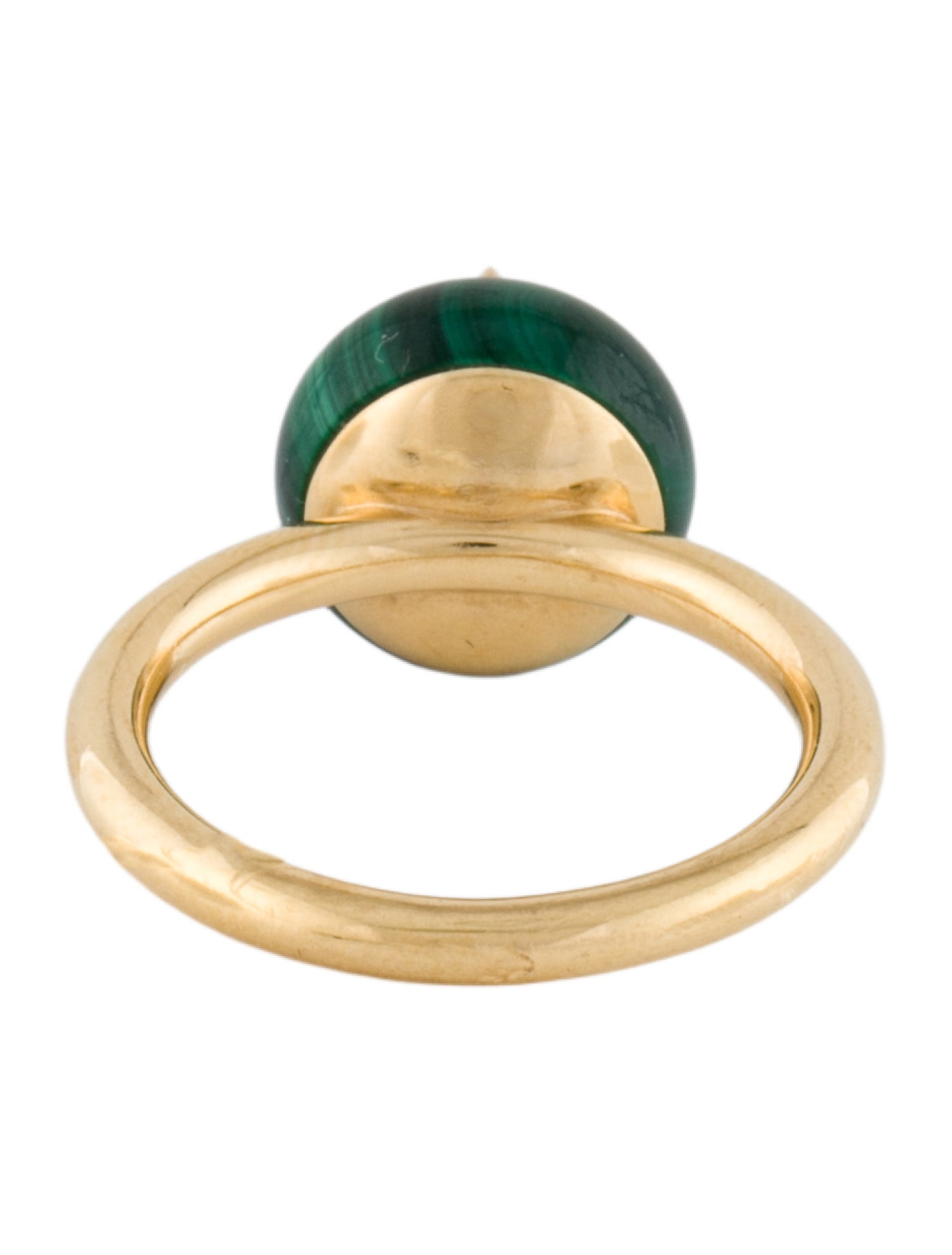 Louis Vuitton 18K Malachite & Diamond B Blossom Ring