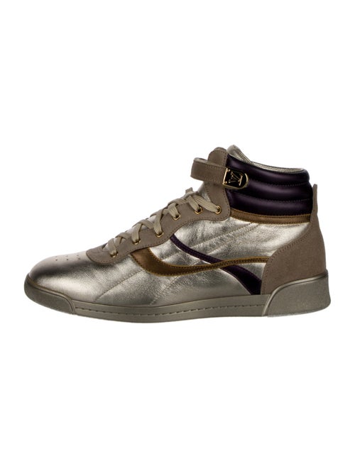 Louis Vuitton Leather Wedge Sneakers