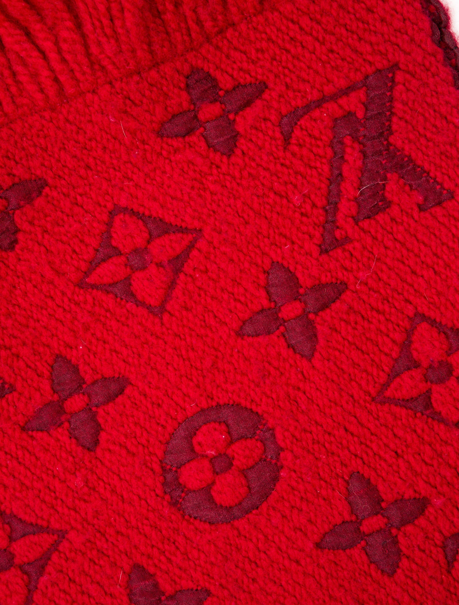 Louis Vuitton Wool LV Monogram Scarf