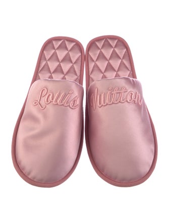 Louis Vuitton Suite Flat Satin Mules