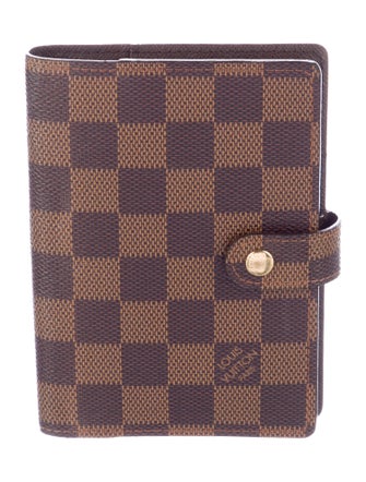 Louis Vuitton Damier Ebene Small Ring Agenda Cover