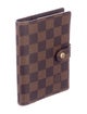 Louis Vuitton Damier Ebene Small Ring Agenda Cover