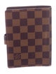 Louis Vuitton Damier Ebene Small Ring Agenda Cover