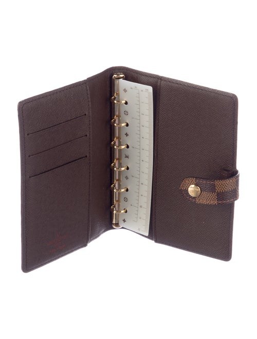 Louis Vuitton Damier Ebene Small Ring Agenda Cover