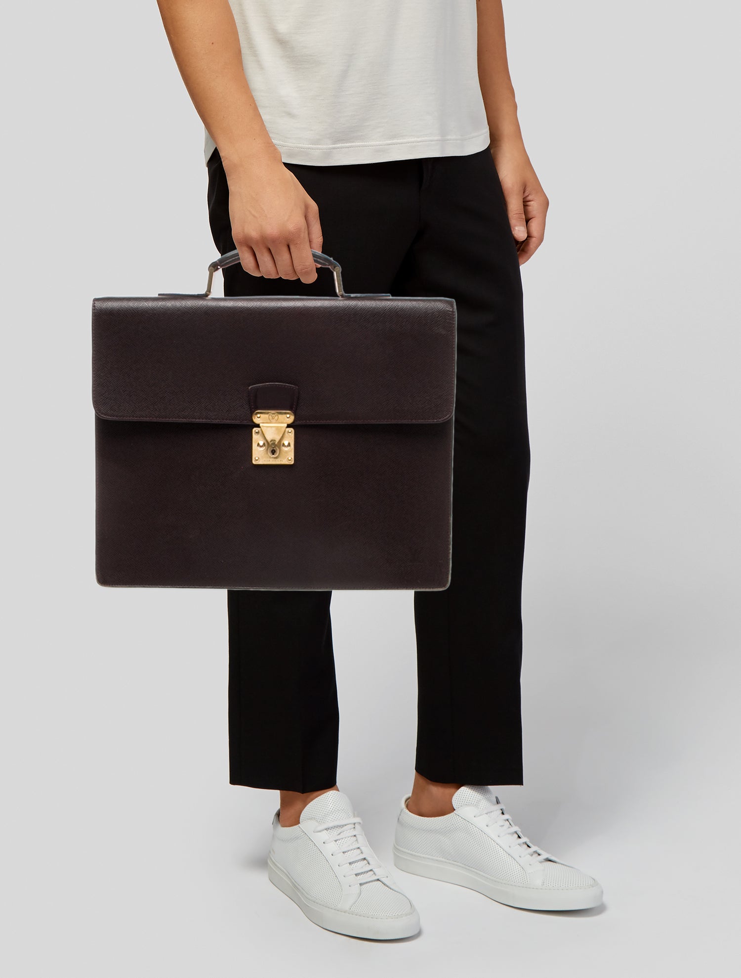 Louis Vuitton Taiga Leather Briefcase Vintage