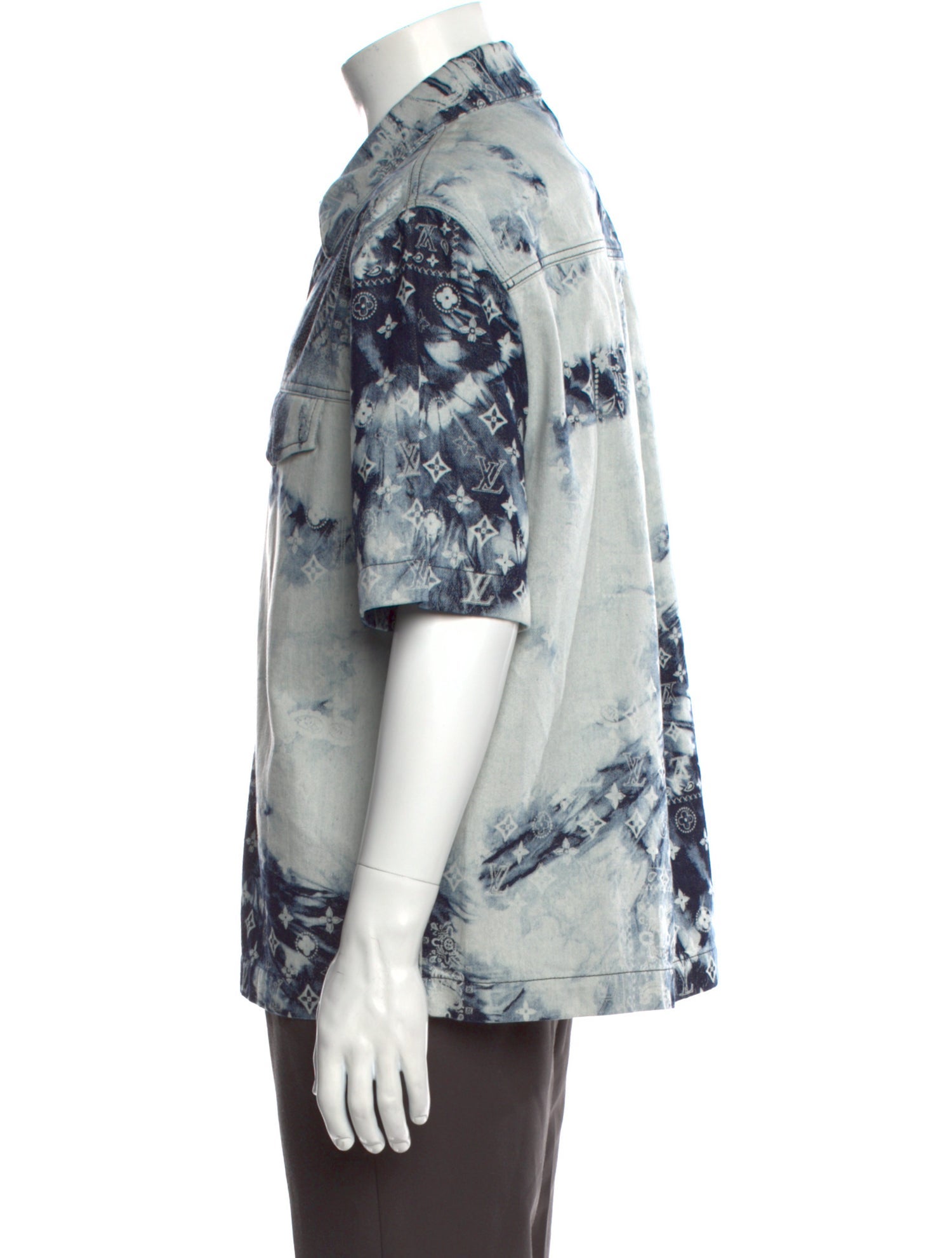 Louis Vuitton 2022 LV Monogram Denim Shirt