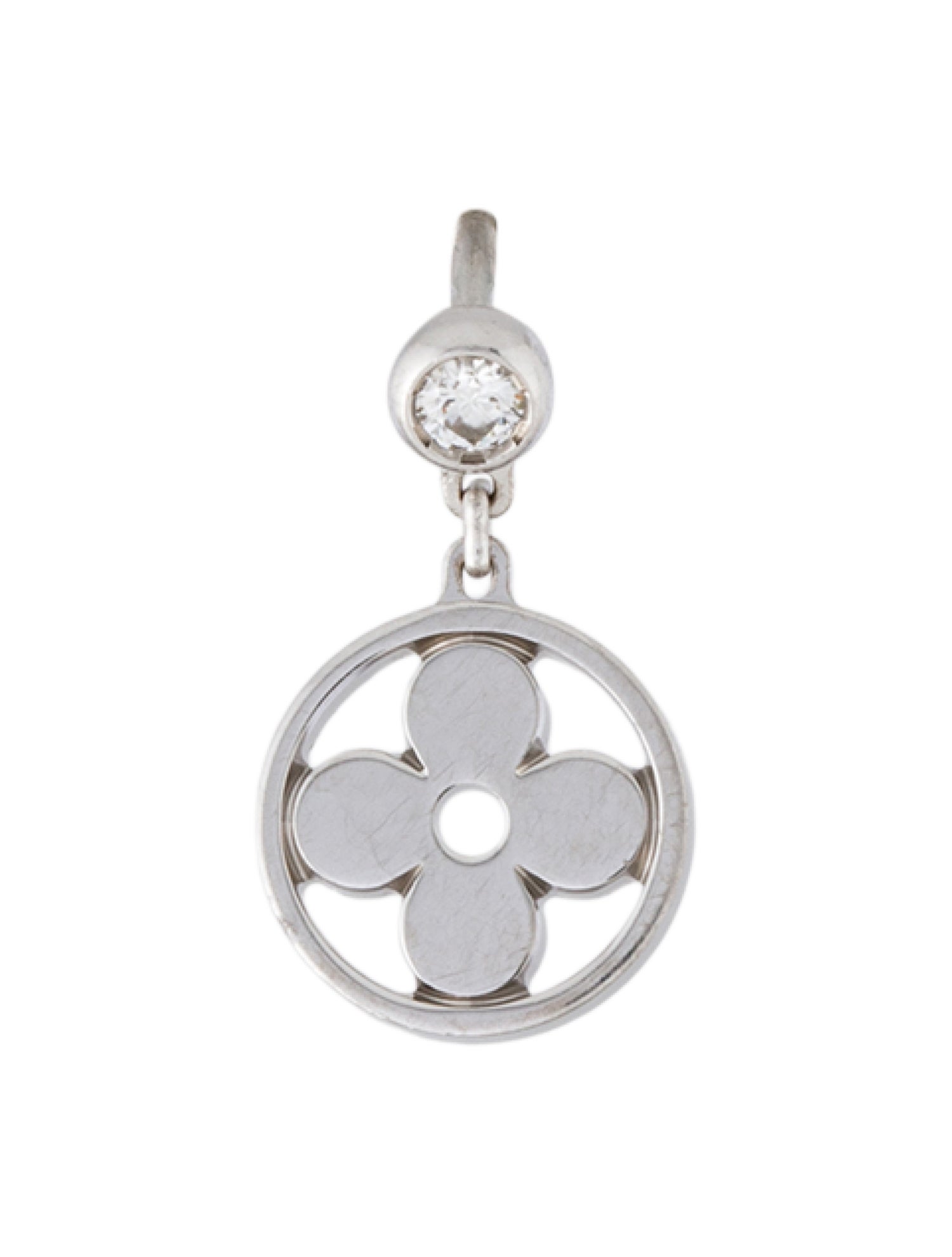 Louis Vuitton 18K Diamond Idylle Blossom Single Drop Earring