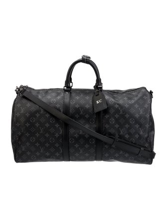 Louis Vuitton Coated Canvas Keepall Bandouliere