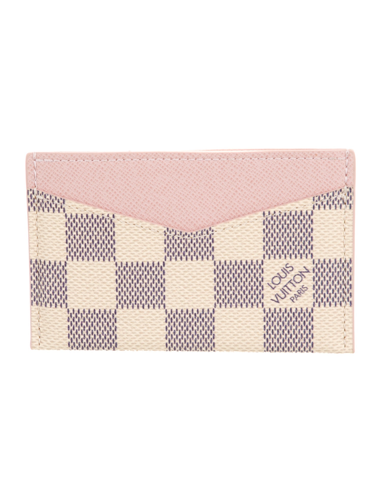 Louis Vuitton Damier Azur Pattern Coated Canvas Card Case