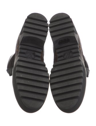 Louis Vuitton LV Monogram Suede Combat Boots