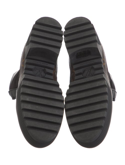 Louis Vuitton LV Monogram Suede Combat Boots