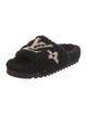 Louis Vuitton Shearling Printed Slides