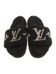 Louis Vuitton Shearling Printed Slides