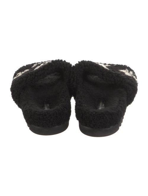 Louis Vuitton Shearling Printed Slides