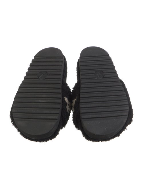 Louis Vuitton Shearling Printed Slides