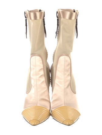 Louis Vuitton Satin Colorblock Pattern Sock Boots