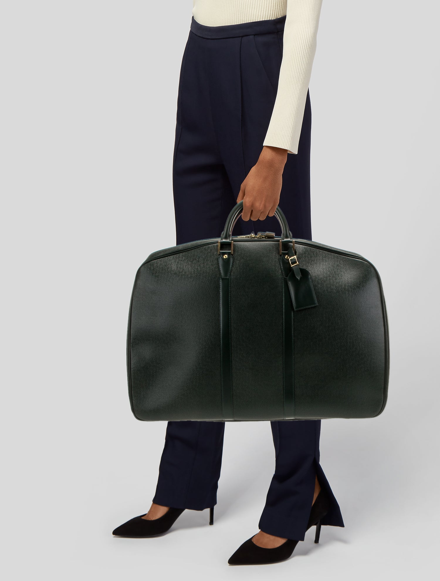 Louis Vuitton Taiga Leather Weekender Bag Vintage