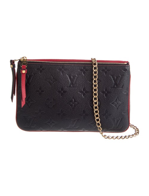 Louis Vuitton LV Monogram doble zip pochette