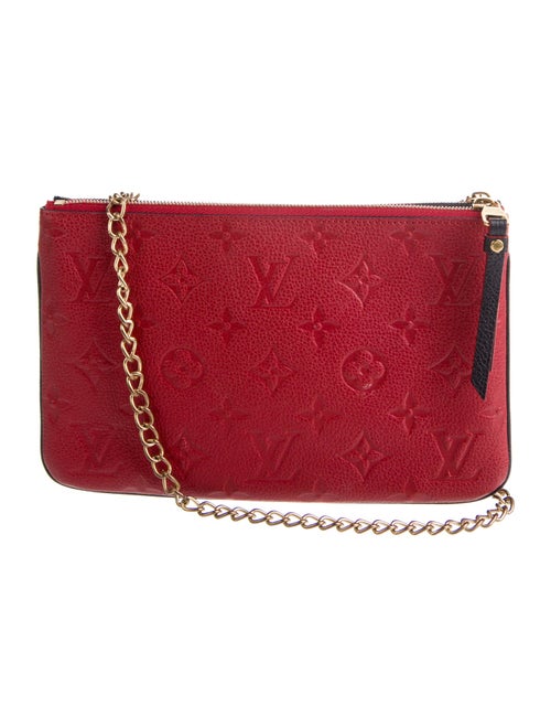 Louis Vuitton LV Monogram doble zip pochette