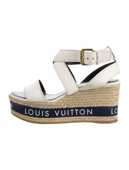 Louis Vuitton Leather Graphic Print Espadrilles