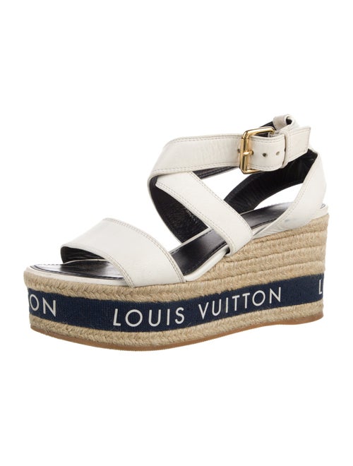 Louis Vuitton Leather Graphic Print Espadrilles