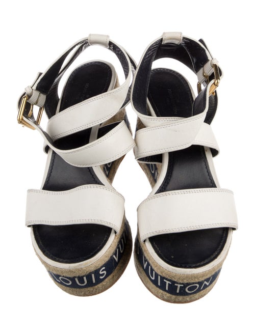 Louis Vuitton Leather Graphic Print Espadrilles