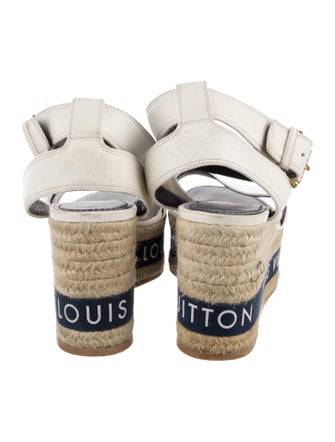 Louis Vuitton Leather Graphic Print Espadrilles
