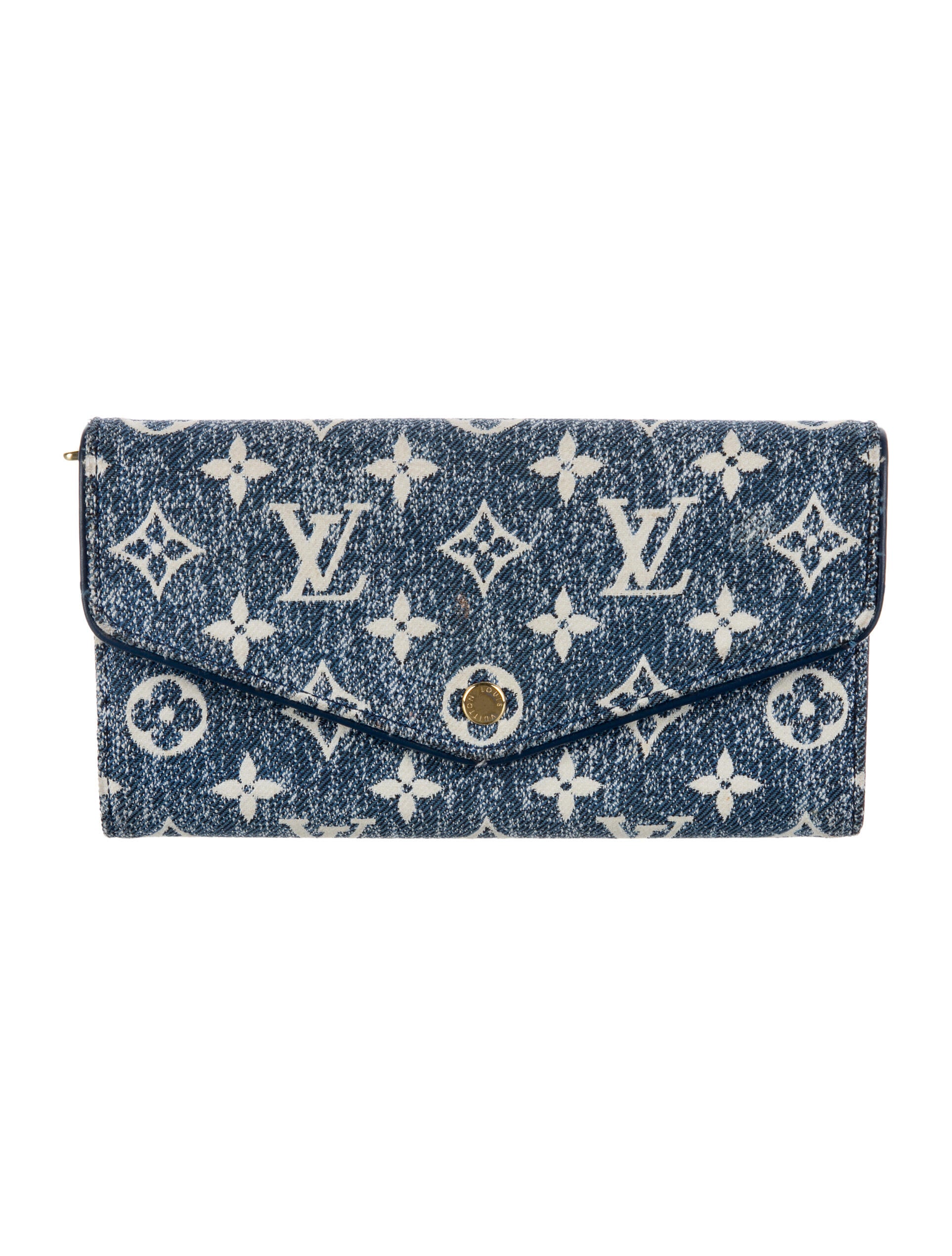Louis Vuitton LV Monogram Denim Sarah Wallet