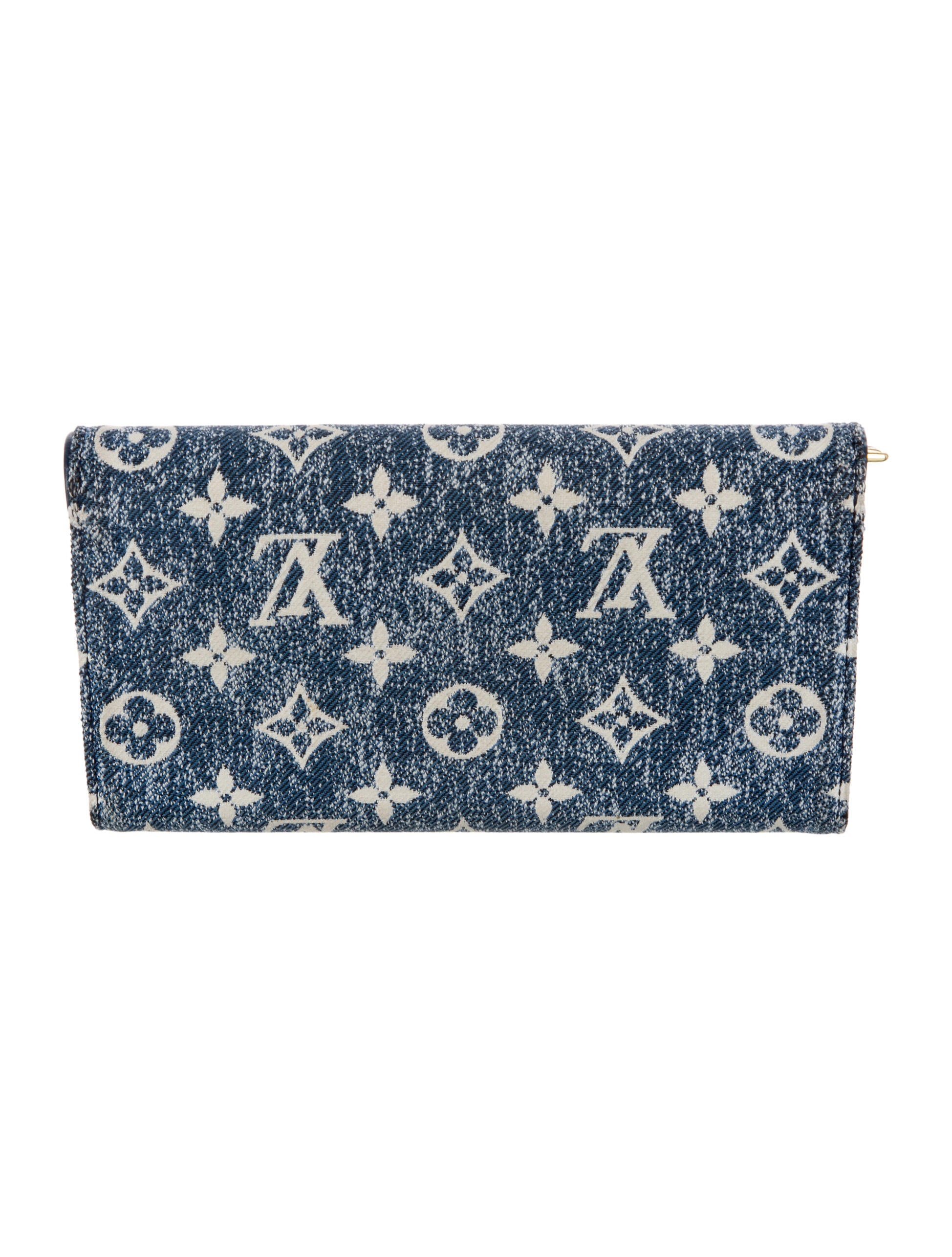 Louis Vuitton LV Monogram Denim Sarah Wallet
