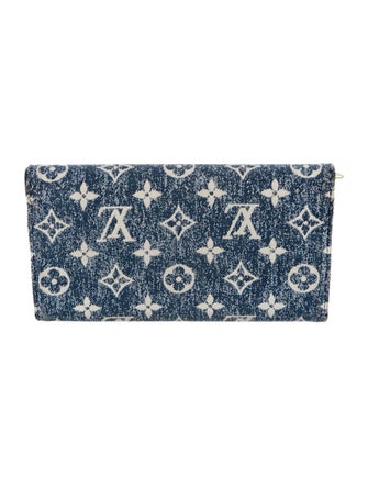 Louis Vuitton LV Monogram Denim Sarah Wallet