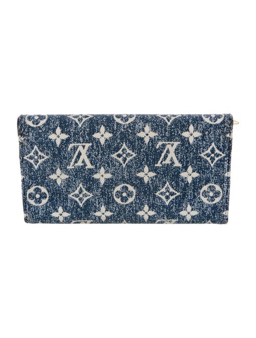 Louis Vuitton LV Monogram Denim Sarah Wallet