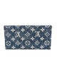 Louis Vuitton LV Monogram Denim Sarah Wallet
