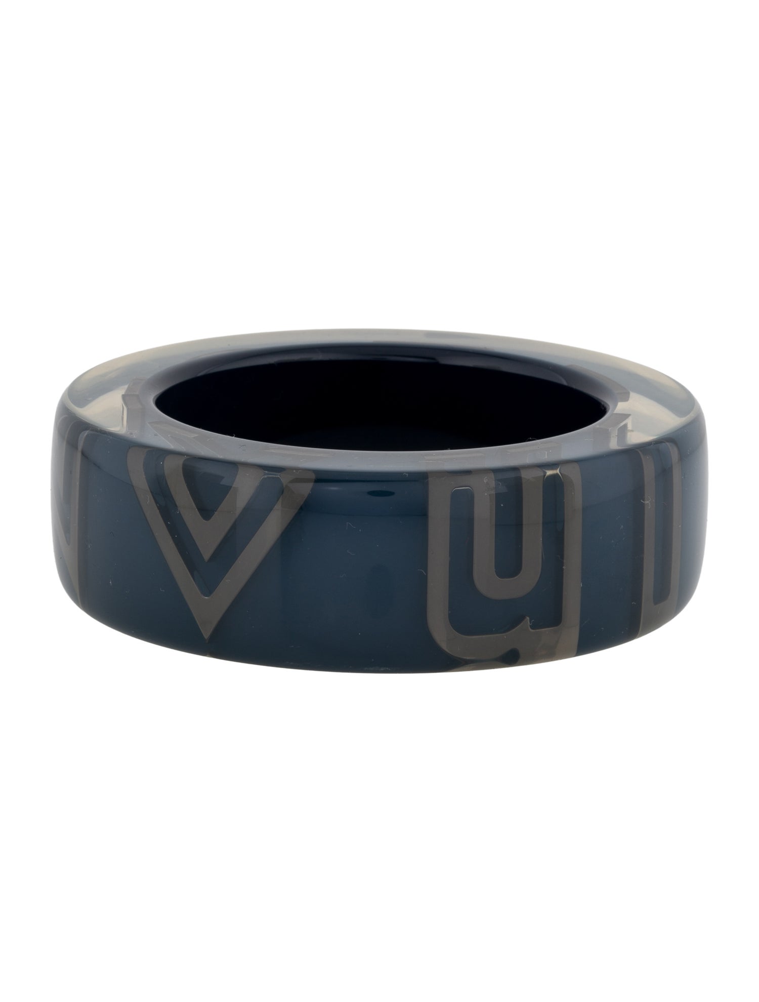 Louis Vuitton Resin Logo Bangle Bracelet