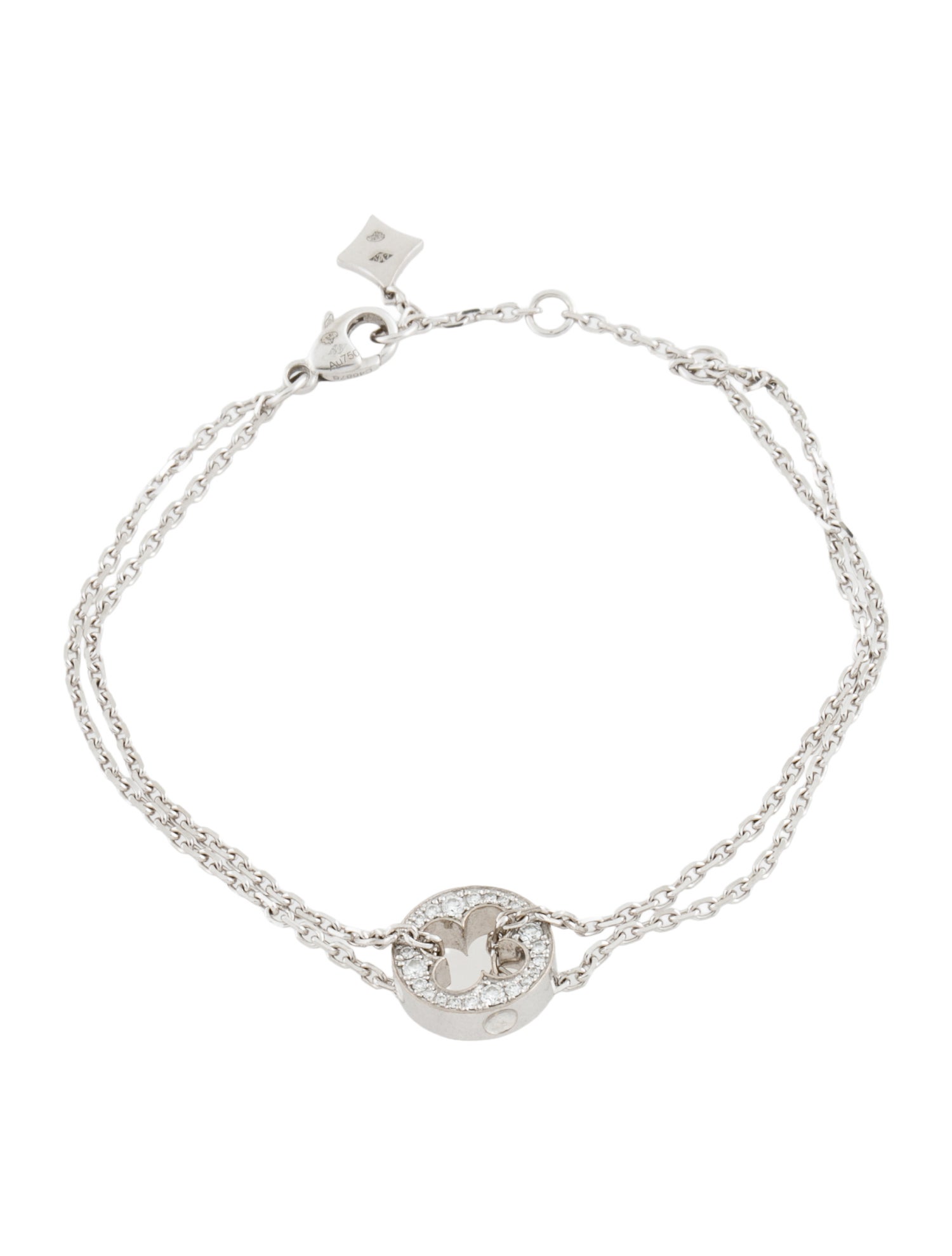 Louis Vuitton 18K Diamond Empreinte Chain Bracelet