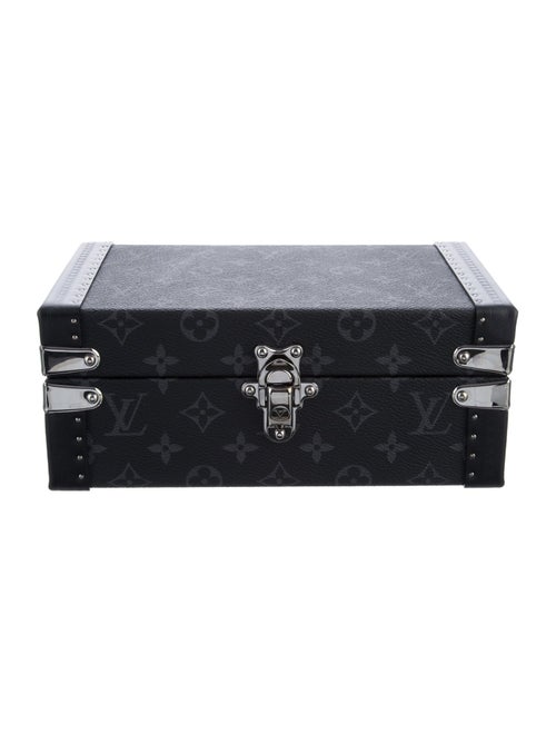 Louis Vuitton Monogram Eclipse Cuff Links Case