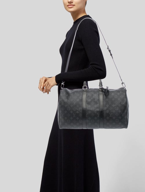 Louis Vuitton Monogram Eclipse Keepall Bandouliere 45