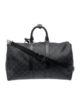 Louis Vuitton Monogram Eclipse Keepall Bandouliere 45
